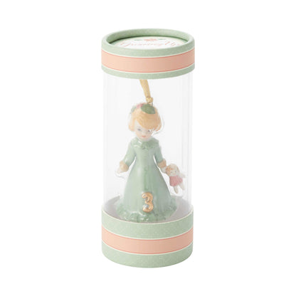 Growing Up Girl Ornament - Brunette Babies 1st