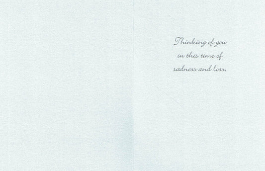 Notion Card - Sympathy Card: Single White Lily