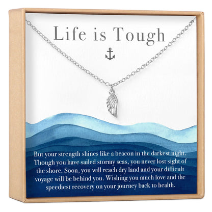 Recovery Wing Pendant Necklace