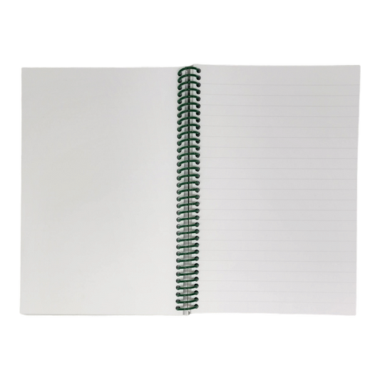 Wirebound 6X9 Lined Journal - Skiing