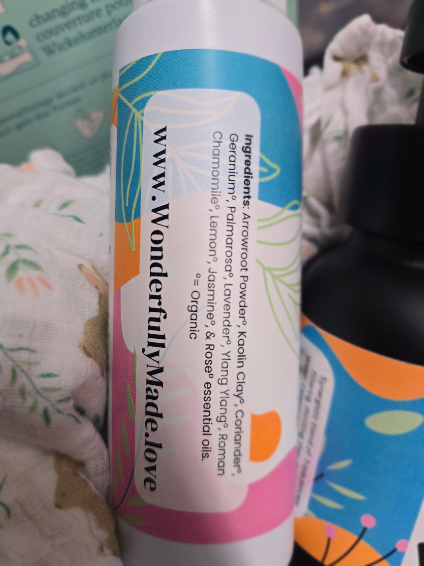 Baby Powder Organic | Natural Baby Products | Talc-Free | Baby Shower Gift | Organic Baby Care | Body Rash Relief | Gift for new mom expect
