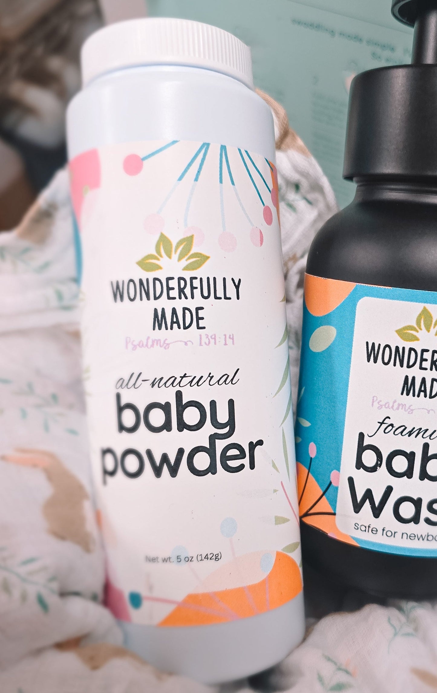 Baby Powder Organic | Natural Baby Products | Talc-Free | Baby Shower Gift | Organic Baby Care | Body Rash Relief | Gift for new mom expect