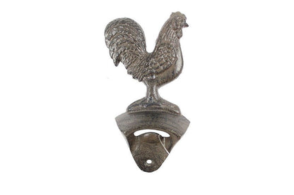 Cast Iron Rooster Bottle Opener 6""