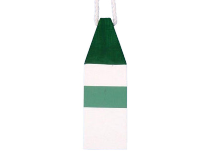 Wooden Dark Green Maryland Decorative Crab Trap Buoy 8""