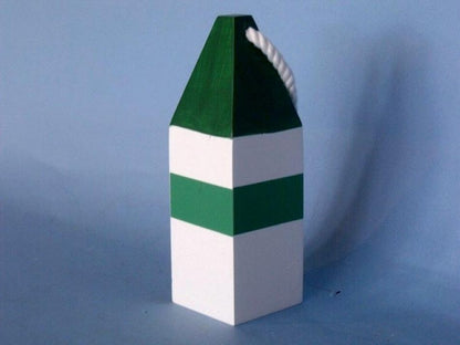 Wooden Dark Green Maryland Decorative Crab Trap Buoy 8""