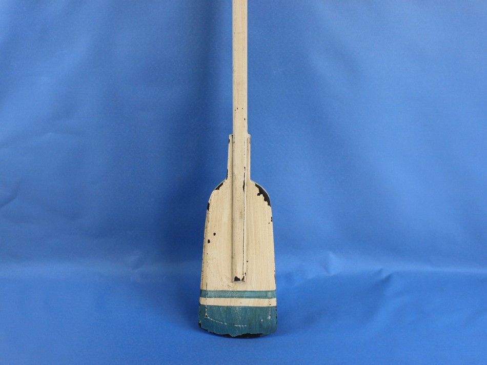 Wooden Huxley Decorative Squared Rowing Boat Oar with Hooks 50""
