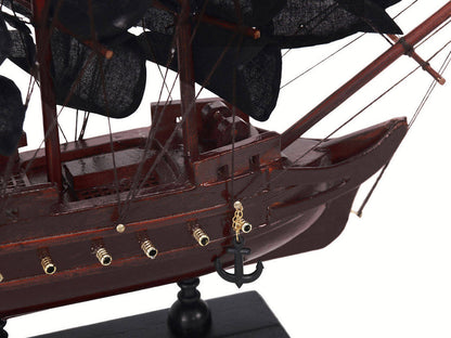 Wooden Black Bart's Royal Fortune Black Sails Model Pirate Ship 12""