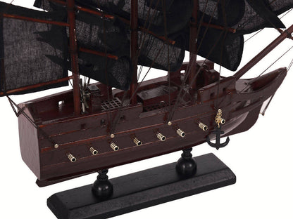 Wooden Black Bart's Royal Fortune Black Sails Model Pirate Ship 12""