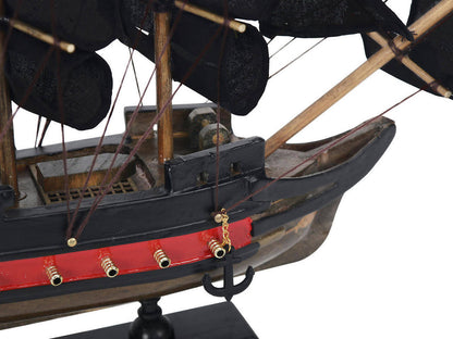 Wooden Black Bart's Royal Fortune Black Sails Limited Model Pirate Ship 12""