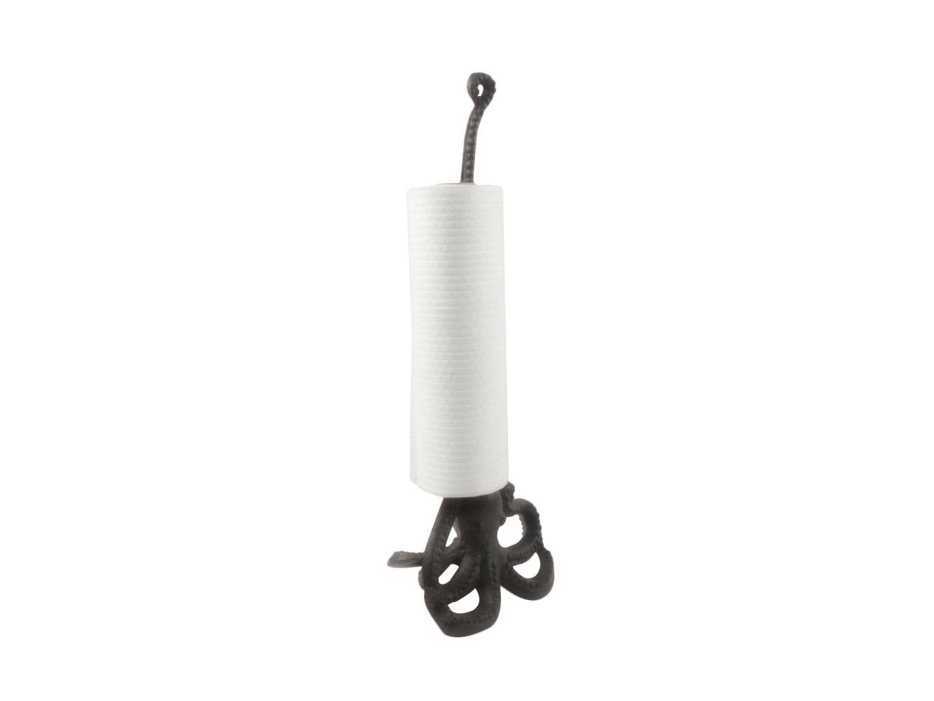 Cast Iron Octopus Kitchen Paper Towel Holder 19""