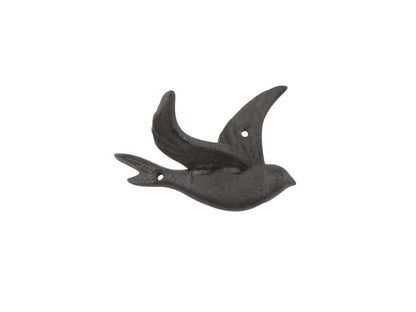Cast Iron Flying Bird Decorative Metal Wing Wall Hook 5.5""
