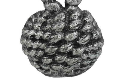 Antique Silver Cast Iron Sailors Knot Door Stopper 10""