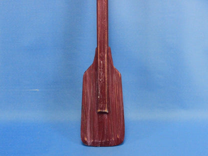 Wooden Rustic Hampshire Decorative Squared Boat Oar w/ Hooks 24""