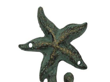 Antique Seaworn Bronze Cast Iron Starfish Hook 4""