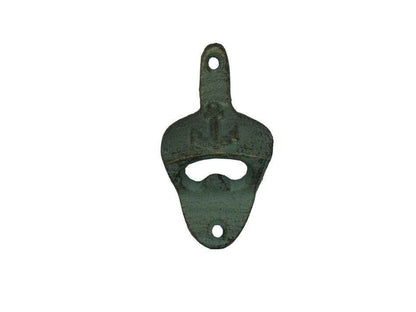 Antique Seaworn Bronze Cast Iron Wall Mounted Anchor Bottle Opener 3""