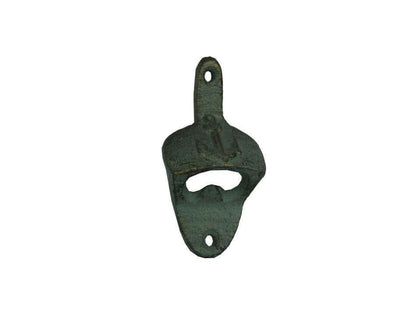 Antique Seaworn Bronze Cast Iron Wall Mounted Anchor Bottle Opener 3""