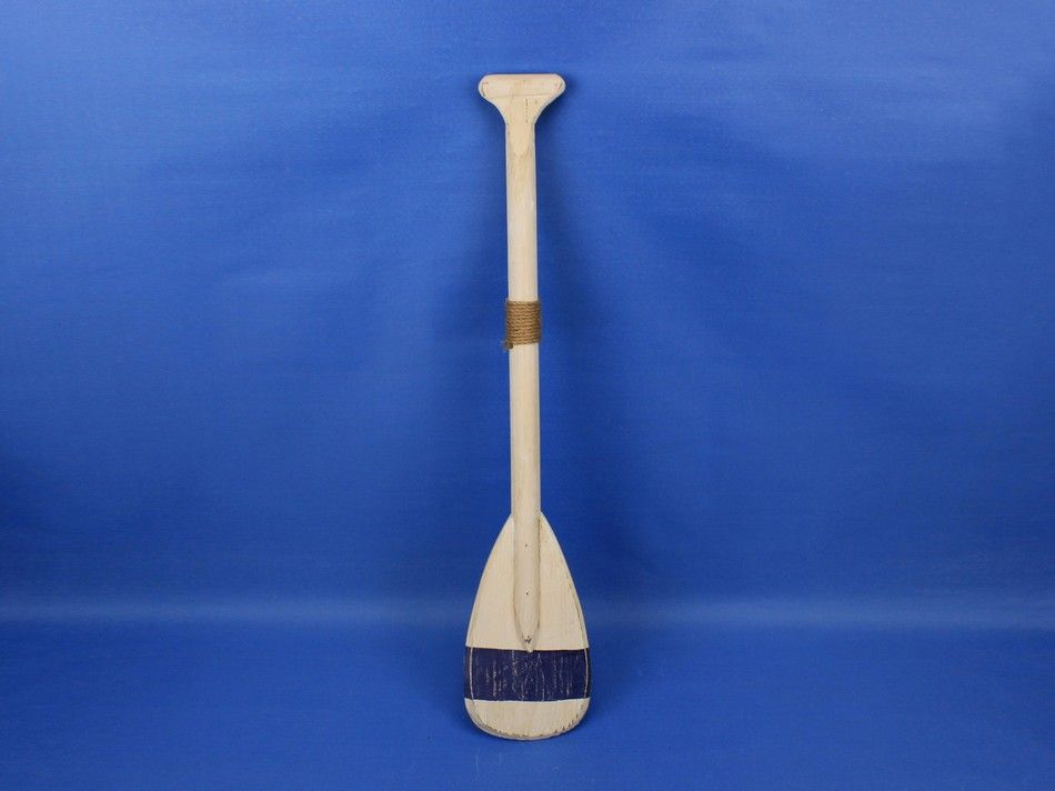 Wooden King Harbor Decorative Rowing Boat Paddle with Hooks 24""