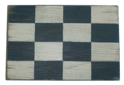Letter N Rustic Wooden Nautical Alphabet Flag Decoration 16""
