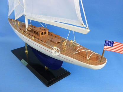 Wooden Enterprise Model Sailboat Decoration 35""