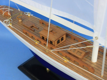 Wooden Enterprise Model Sailboat Decoration 35""