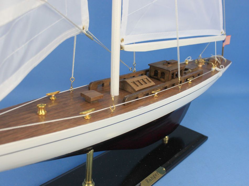 Wooden Ranger Model Sailboat Decoration 35""