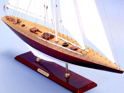 Wooden William Fife Limited Model Sailboat Decoration 35""