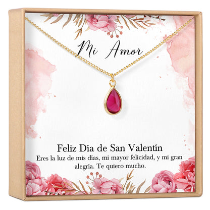 San Valentín Gemstone Necklace