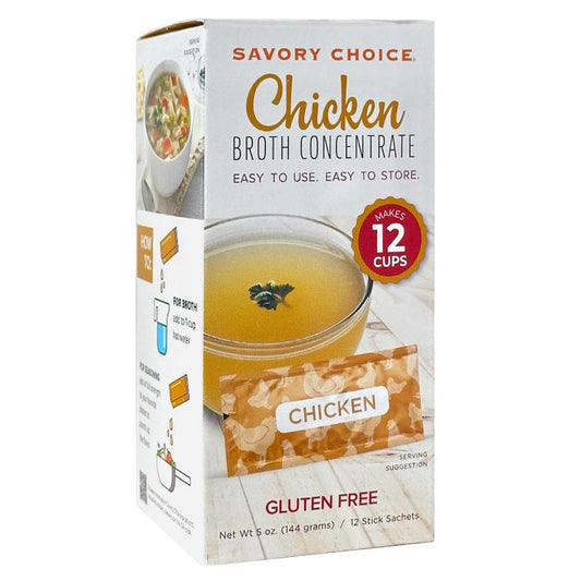 Savory Choice - Chicken Flavored Liquid Broth Concentrate (12CT)