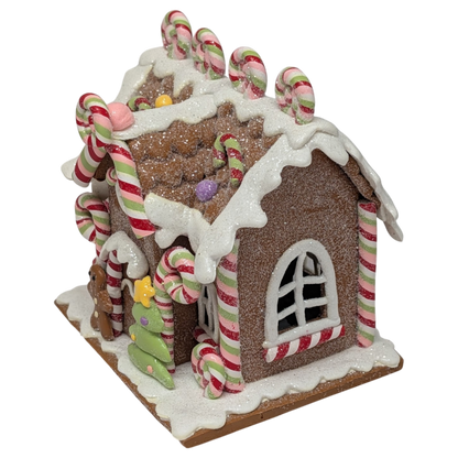 Lighted Mini Gingerbread House - 4.5 inch - Pinwheel