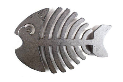 Cast Iron Fish Bone Trivet 11""