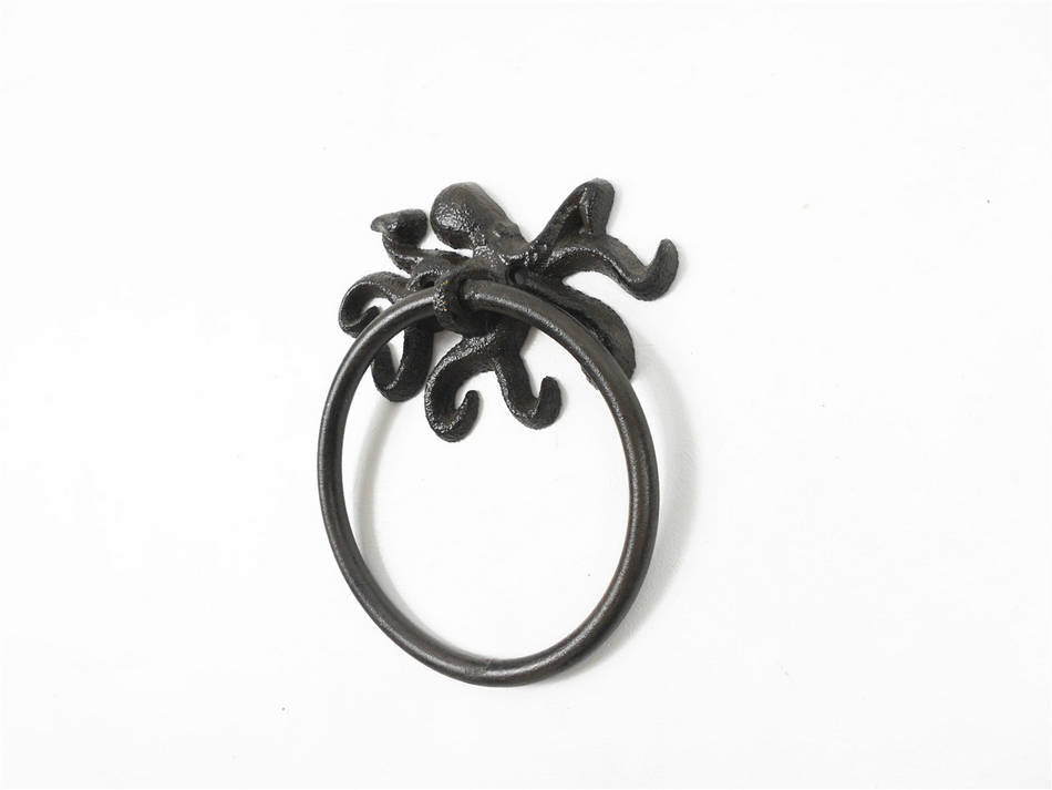 Cast Iron Octopus Towel Holder 6""