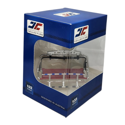 6 Seater Ski Lift - Red/Grey - 1:32 Scale