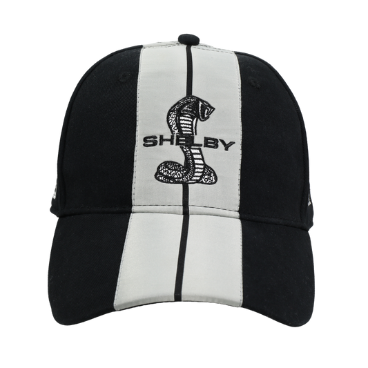 Shelby Cobra Official Black with Grey Stripes Hat