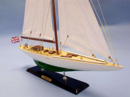 Wooden Shamrock Limited Model Sailboat 27""