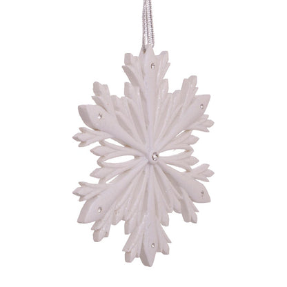 Elegant Snowflake Ornament with Swarovski Elements