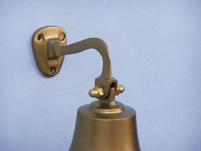 Antique Brass Hanging Ship's Bell 6""