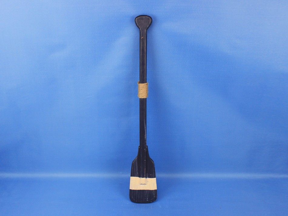 Wooden Pembrooke Decorative Squared Rowing Boat Oar w/ Hooks 24""