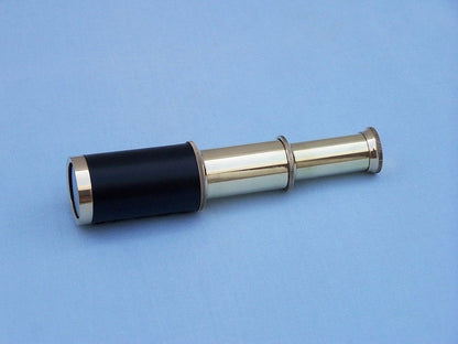 Solid Brass with Leather Spyglass 6""