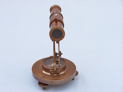 Antique Brass Brass Alidade Compass 7""