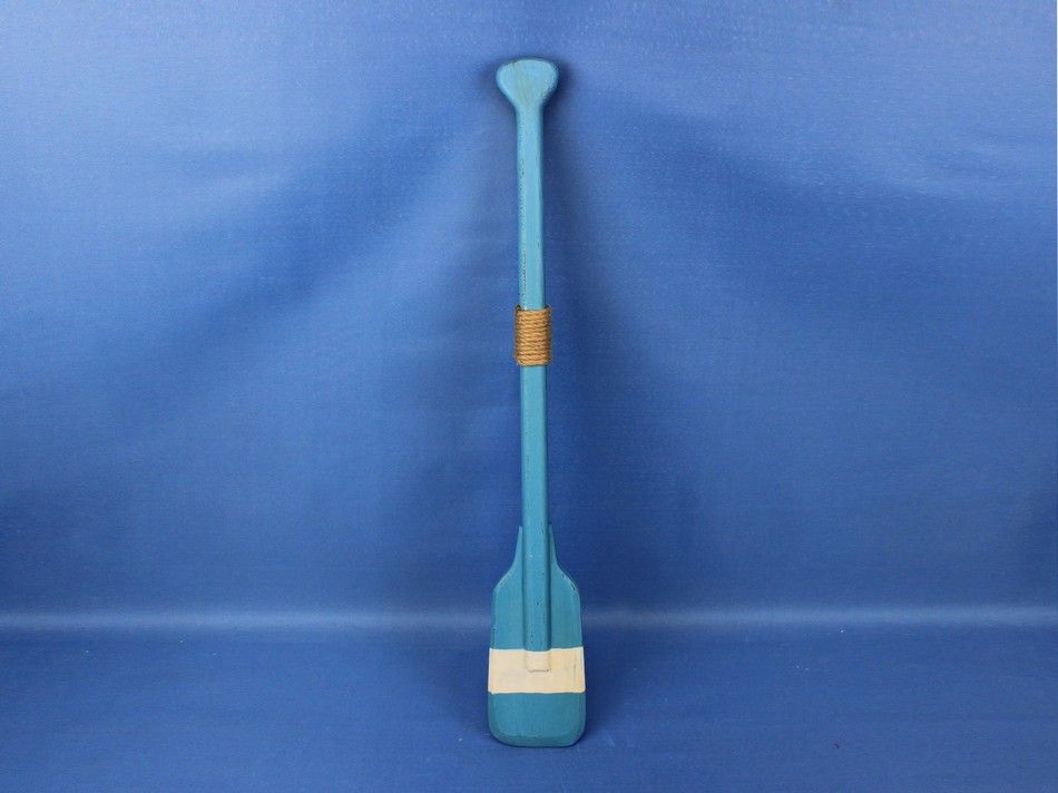 Wooden Barton Decorative Squared Rowing Boat Oar w/ Hooks 24""