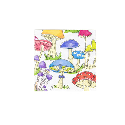 Woodland Mushrooms - Cocktail Napkin