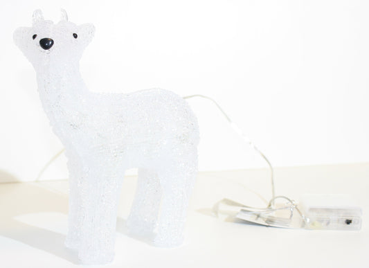 Acrylic Reindeer 8 LED - B/O - 8.5"
