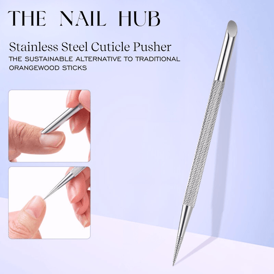 Stainless Steel "Orangewood" Cuticle Pusher Stick