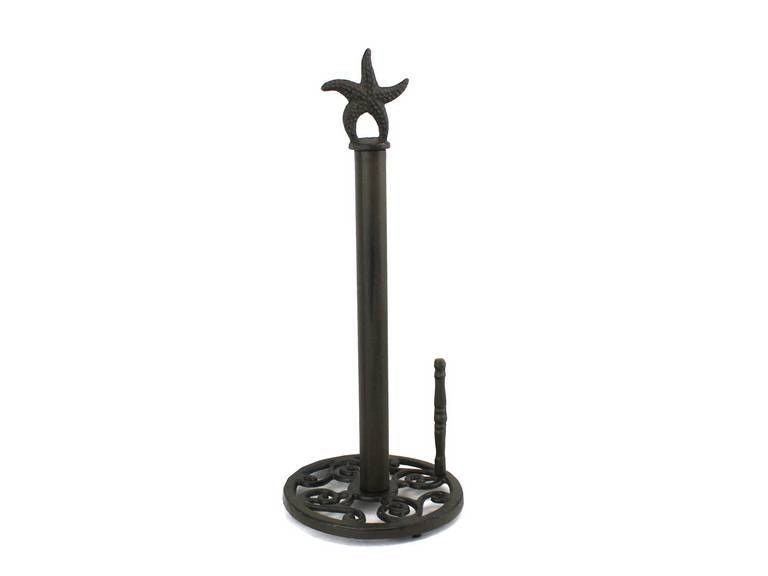 Cast Iron Starfish Paper Towel Holder 15""