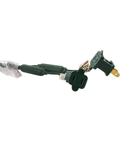 100-Light 5mm Red LED Green Wire Light Set