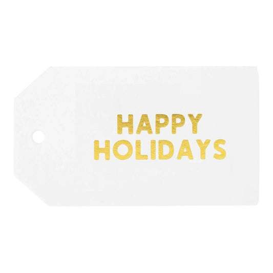 Sugar Paper - 'Gold Happy Holidays' Gift Tag (1CT)