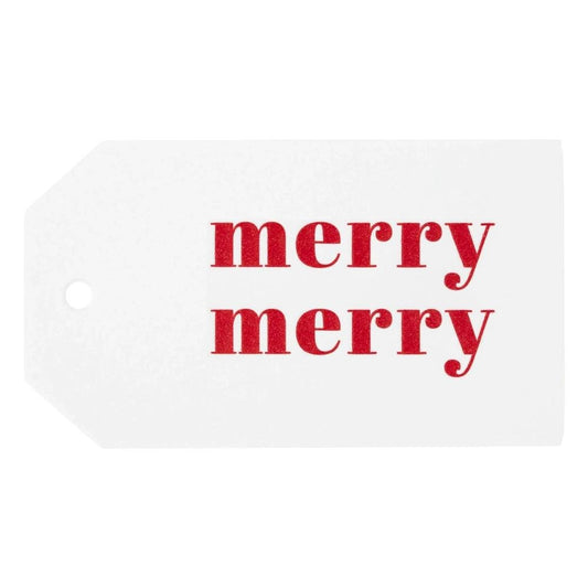 Sugar Paper - 'Red Merry Merry' Gift Tag (1CT)