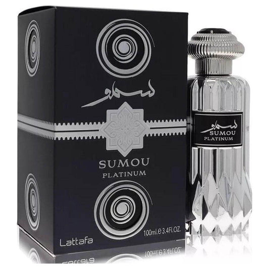 Sumou Platinum by Lattafa Perfume for Unisex EDP Spray 3.4 oz