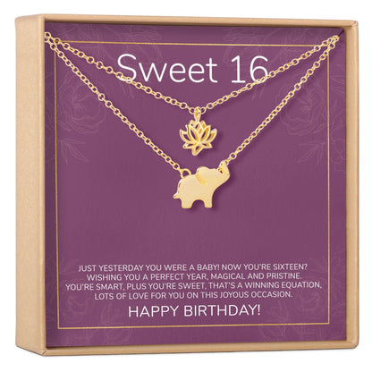 Sweet 16 Necklace, Multiple Styles