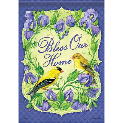 Large Flag Goldfinch Blessings